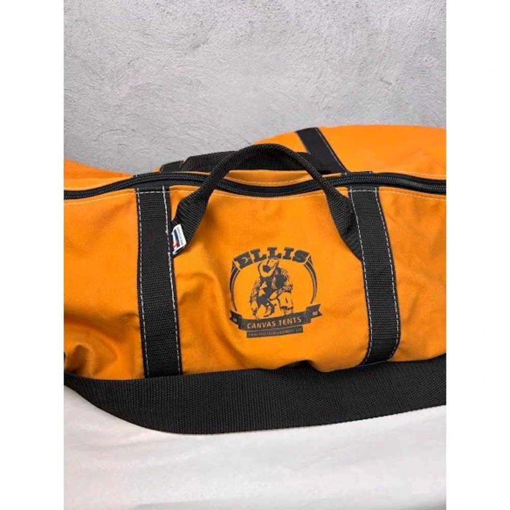 Ellis Canvas Tents 10 Gallon Orange Duffel Bag Durango Colorado Made in USA